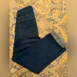 Ann Taylor The Straight Crop Jeans High Rise Denim